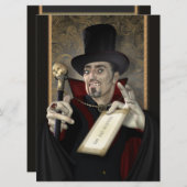 Invitations du parti gothique vampire traditionnel (Devant / Derrière)