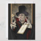 Invitations du parti gothique vampire traditionnel (Devant)