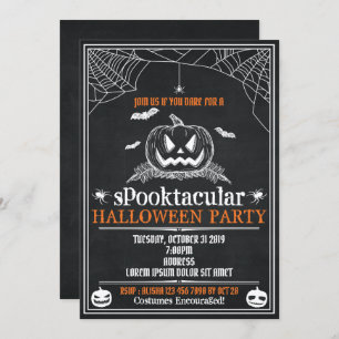 Invitations du parti Halloween