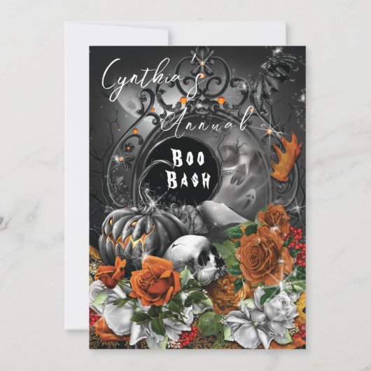 INVITATIONS DU PARTI HALLOWEEN (Dos)