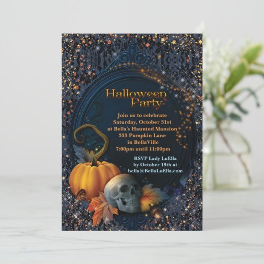 INVITATIONS DU PARTI HALLOWEEN (Debout devant)