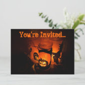 Invitations du parti Halloween (Debout devant)