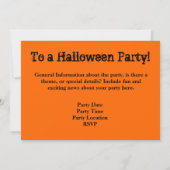 Invitations du parti Halloween (Dos)