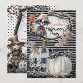 INVITATIONS DU PARTI HALLOWEEN (Devant / Derrière)