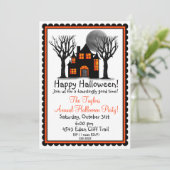 Invitations du parti Halloween à la Maison hantée (Debout devant)