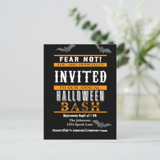 Invitations du parti Halloween Bash (Debout devant)