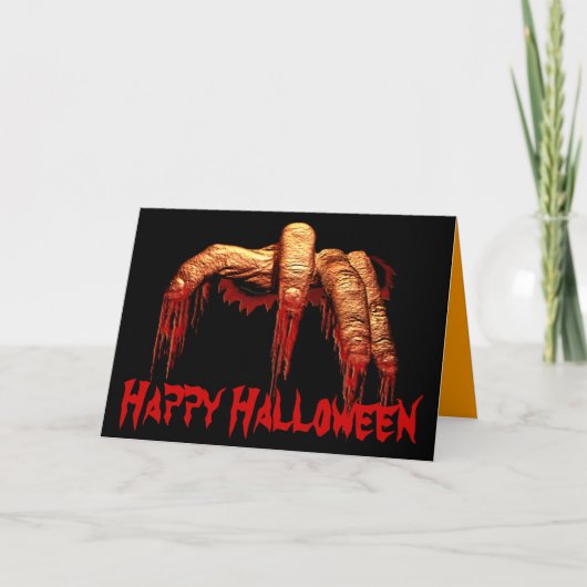 Invitations du parti Halloween Cartes d'horreur Zo (Devant)