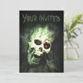 Invitations du parti Halloween crânien (Debout devant)