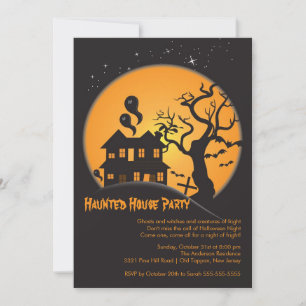 Invitations du parti Halloween de la Maison Éffray