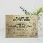 Invitations du parti Halloween Hootenanny Wild Wes (Debout devant)
