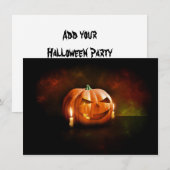 Invitations du parti Halloween Jack o lanterns (Devant / Derrière)