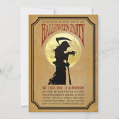 Invitations du parti Halloween| Moon & Grim Reaper (Devant)