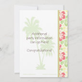 Invitations du parti Hawaiian Luau 25e anniversair (Dos)