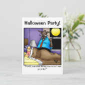 Invitations du parti Humour Halloween "Spectickles (Debout devant)