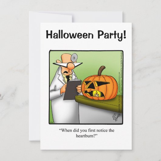Invitations du parti Humour Halloween "Spectickles (Devant)
