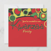 Invitations du parti Kwanzaa (Devant)