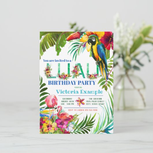 Invitations du parti Luau (Debout devant)