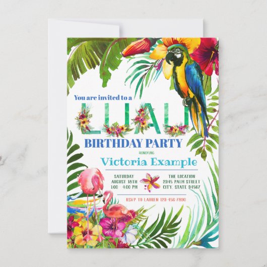 Invitations du parti Luau (Devant)