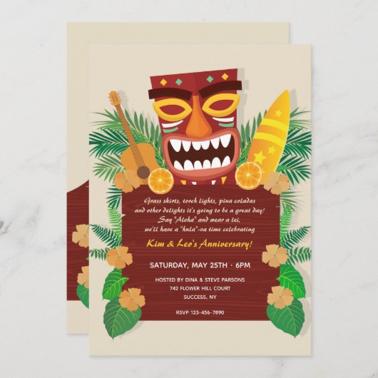 Invitations du parti Luau (Devant / Derrière)