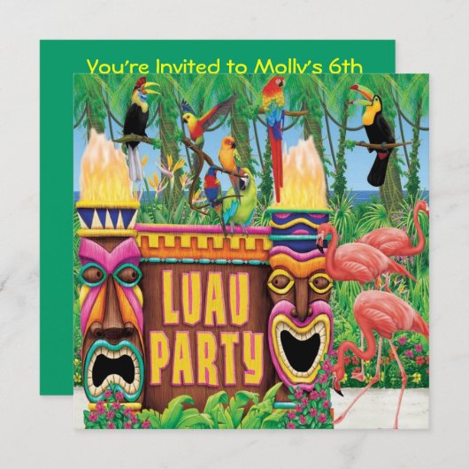 Invitations du parti Luau (Devant / Derrière)