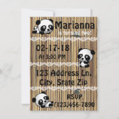 Invitations du parti Panda (Devant)