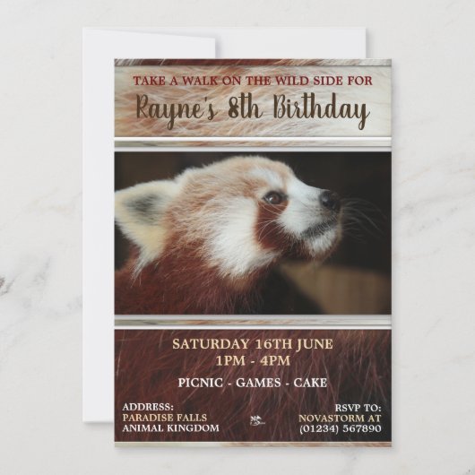 Invitations du Parti Panda Rouge (Devant)