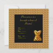 INVITATIONS DU PARTI POSTER DE ANIMAL MODERNE BACH (Dos)