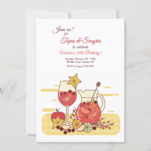 Invitations du parti Sangria