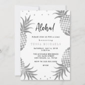 Invitations du parti Silver Pineapple Luau (Devant)