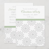 Invitations du parti Snowflakes (Devant / Derrière)