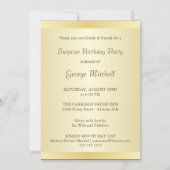 Invitations du Parti surprise du 50e anniversaire  (Dos)