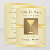 Invitations du Parti surprise du 50e anniversaire  (Devant / Derrière)