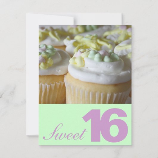 Invitations du parti Sweet sixteen (Devant)