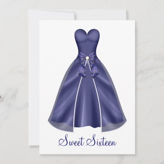 Invitations du parti Sweet sixteen violet (Devant)