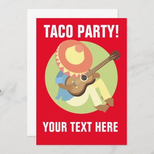 INVITATIONS DU PARTI TACO (Devant / Derrière)