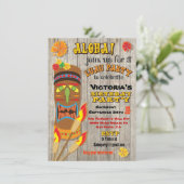 Invitations du parti Tropical Luau Tiki (Debout devant)
