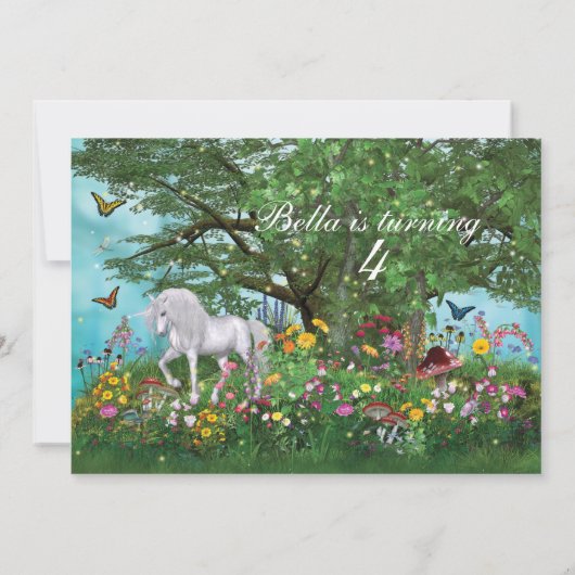 Invitations du Parti Unicorn (Dos)