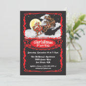 Invitations du Père Noël vintage (Debout devant)