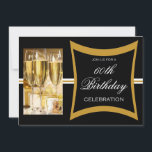 Invitations du Personalized 60th Birthday<br><div class="desc">This classic and stylish birthday invitation is a signal to your guests that a party is ready to be had.  Look for matching postage too !</div>