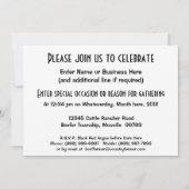 Invitations du personnel de la ferme de bétail à N (Dos)