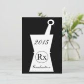 Invitations du pharmacien à la fête de graduation  (Debout devant)