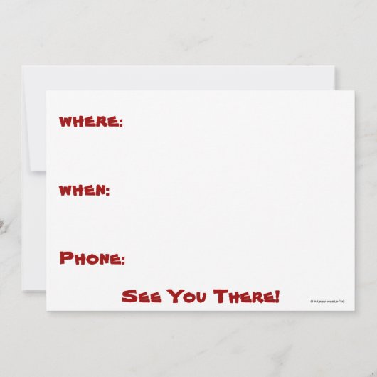 Invitations du pompier Kilroy (Dos)