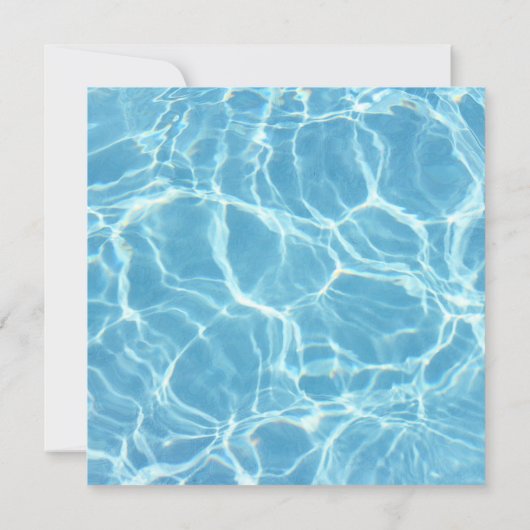 Invitations du pool Party (Dos)