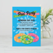 Invitations du pool Party (Debout devant)