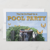 Invitations du Pool Party (Devant)
