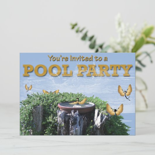 Invitations du Pool Party (Debout devant)
