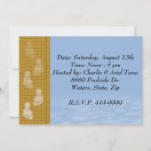 Invitations du Pool Party (Dos)