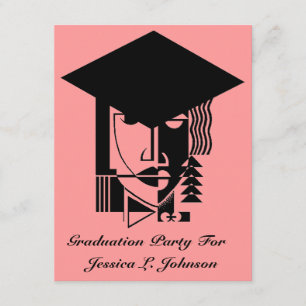 Invitations du Pop Art Graduation Party Abstrait