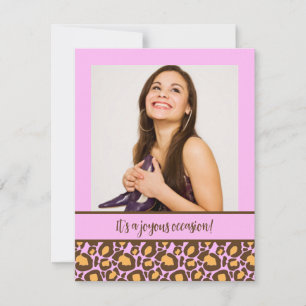 Invitations du poster de animal Quinceanera Party