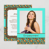 Invitations du poster de animal Quinceanera Party (Devant / Derrière)